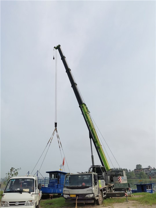 龙潭区桥梁建设吊装案例